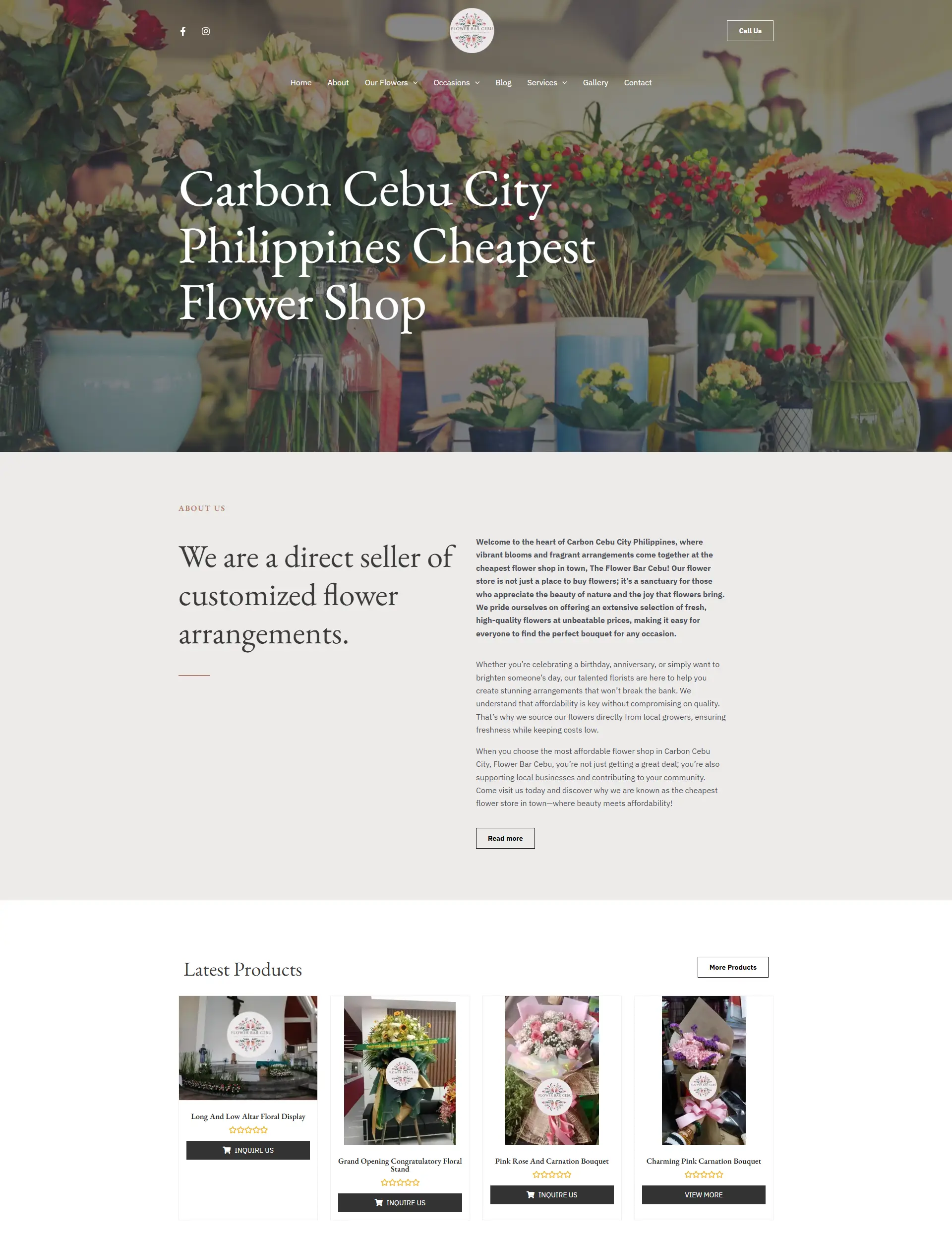 Home flower bar cebu